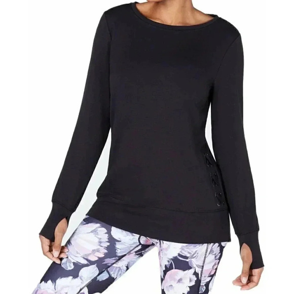 Ideology Long Sleeve Workout Top with Thumbholes Top SMALL - Picture 1 of 7